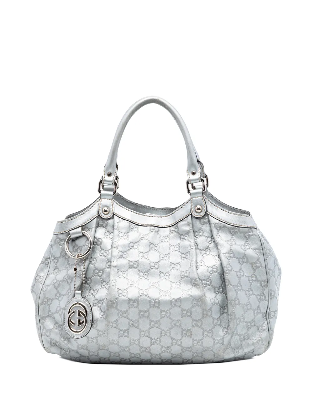 Gucci Pre-Owned 2016-2025 Medium Guccissima Sukey tote bag - Argento