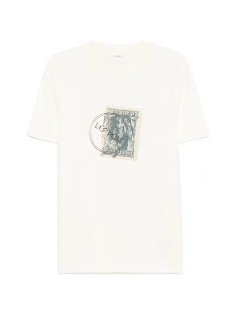 Les Deux T-shirt med stempeltryk