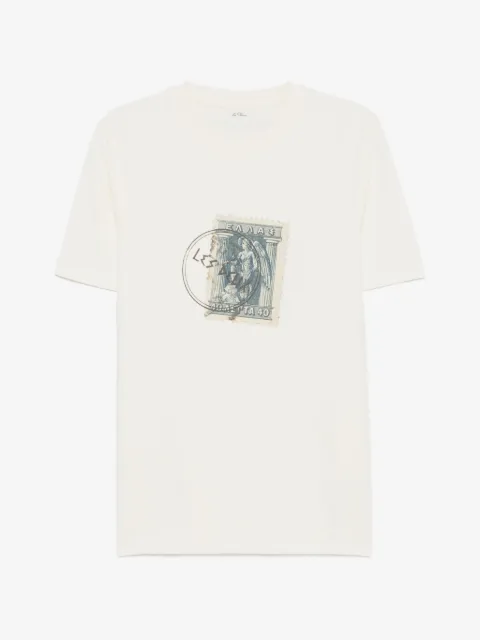 Les Deux stamp-print T-shirt