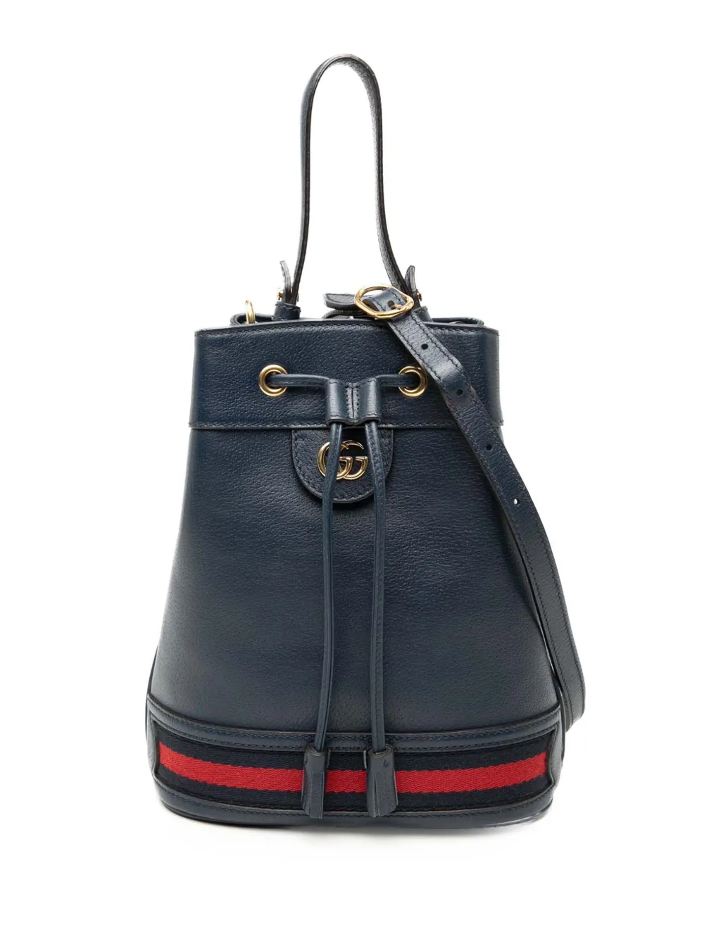 Gucci Pre-Owned 2000-2015 GG Web Ophidia bucket bag - Blu