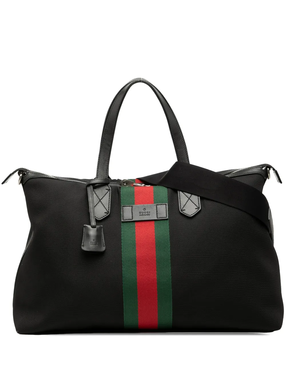 Gucci Pre-Owned 2000-2015 Techno Canvas Web travel bag - Nero