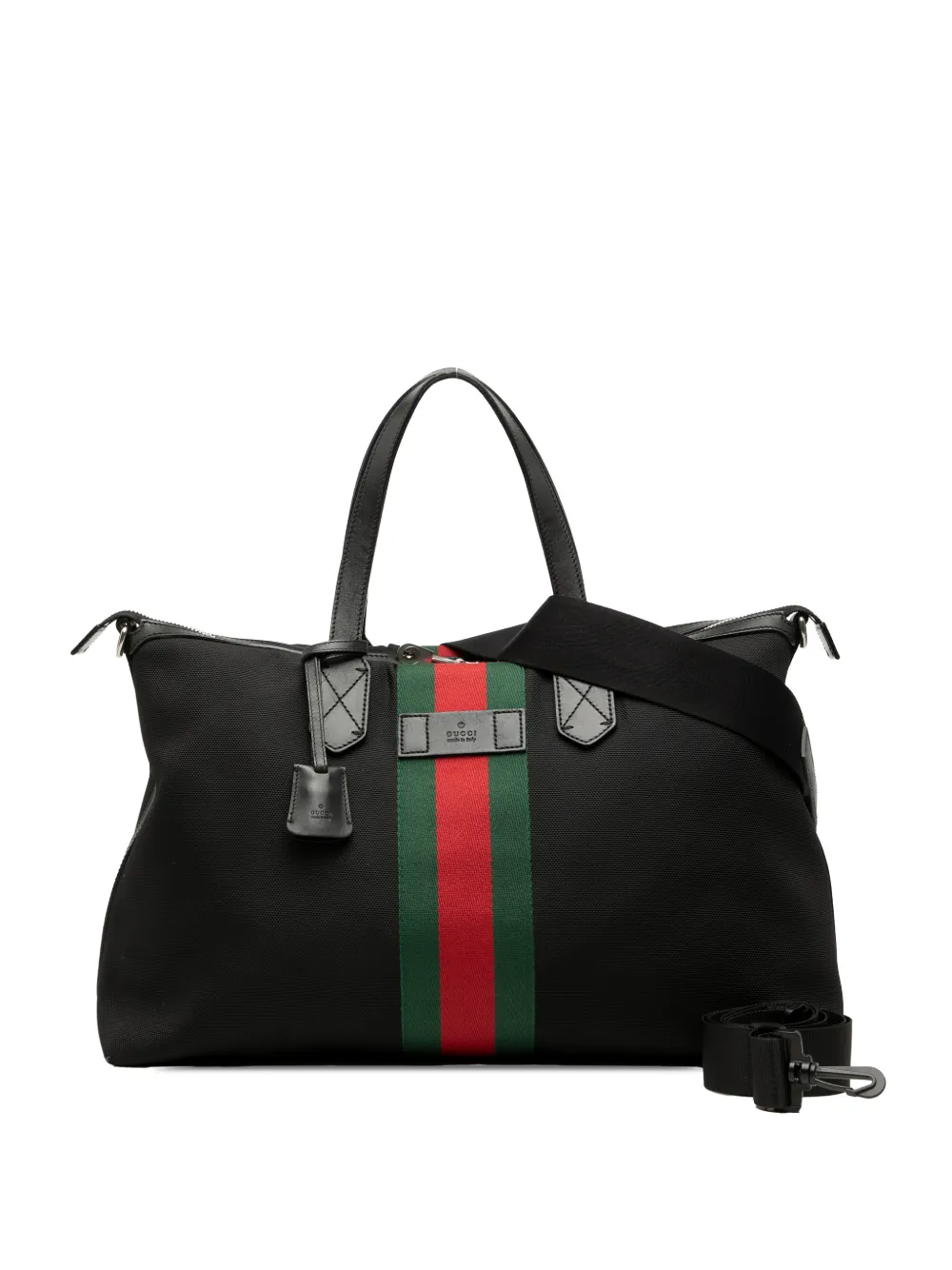 gucci travel business tote bag Buckle GG Coated Canvas with Leather Large Black 26404787 toned hardware Gucci Tribeca small tote bag