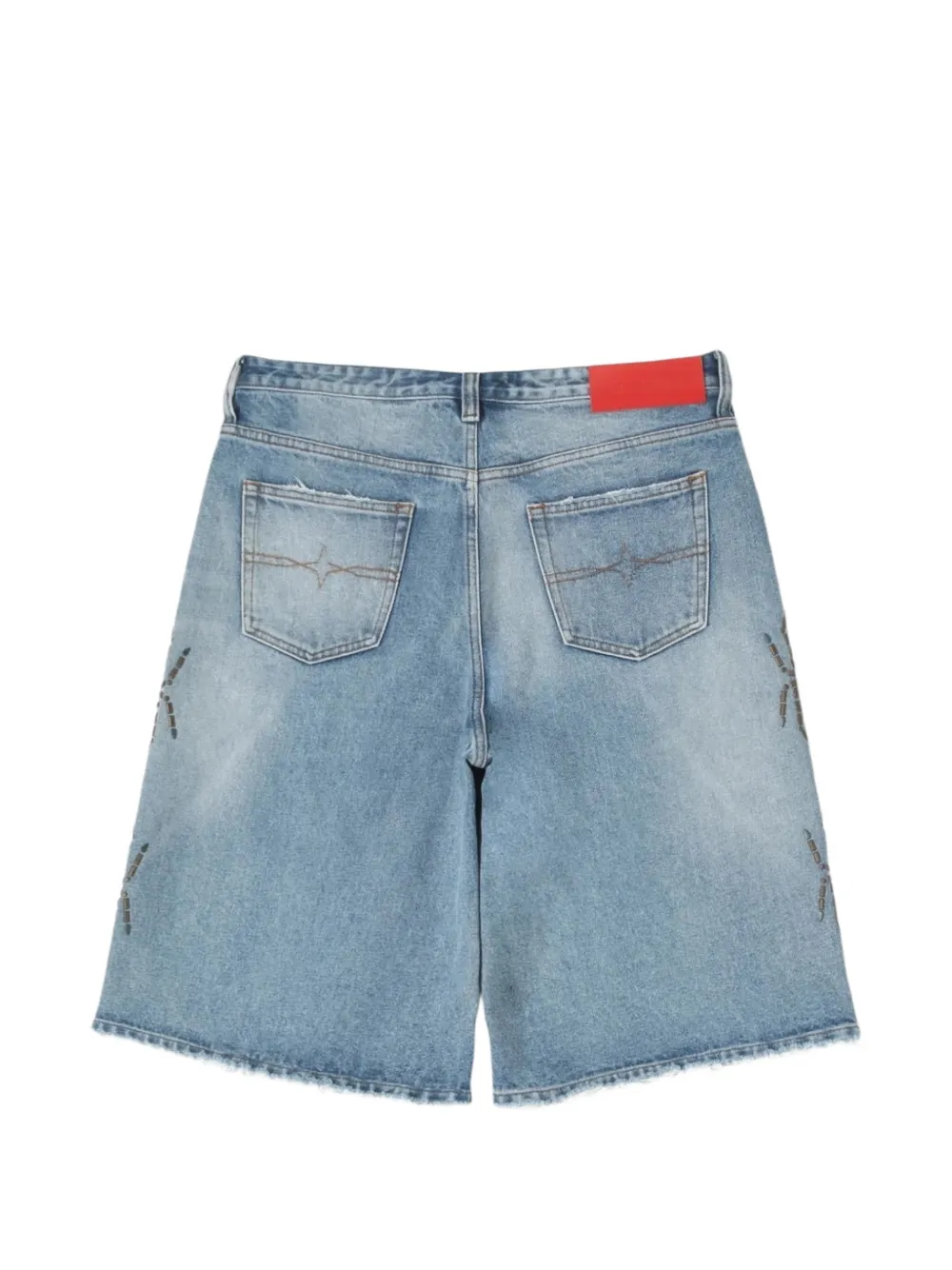  Bldg4 Pantalones Vaqueros Cortos Pantheon - Azul 