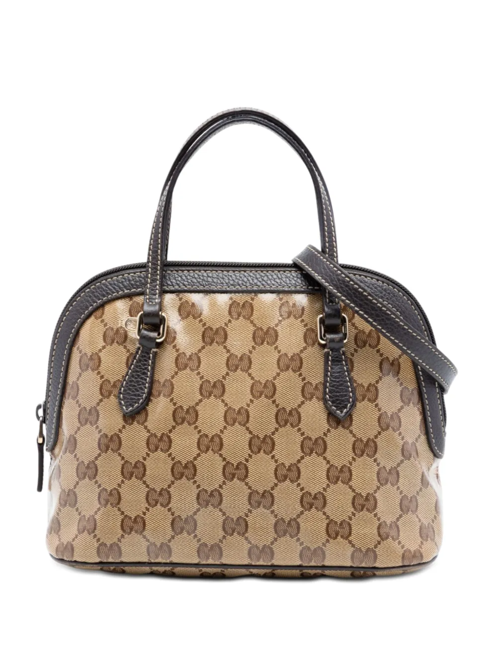 Gucci Pre-Owned 2016-2026 Mini GG Crystal Dome satchel - Toni neutri