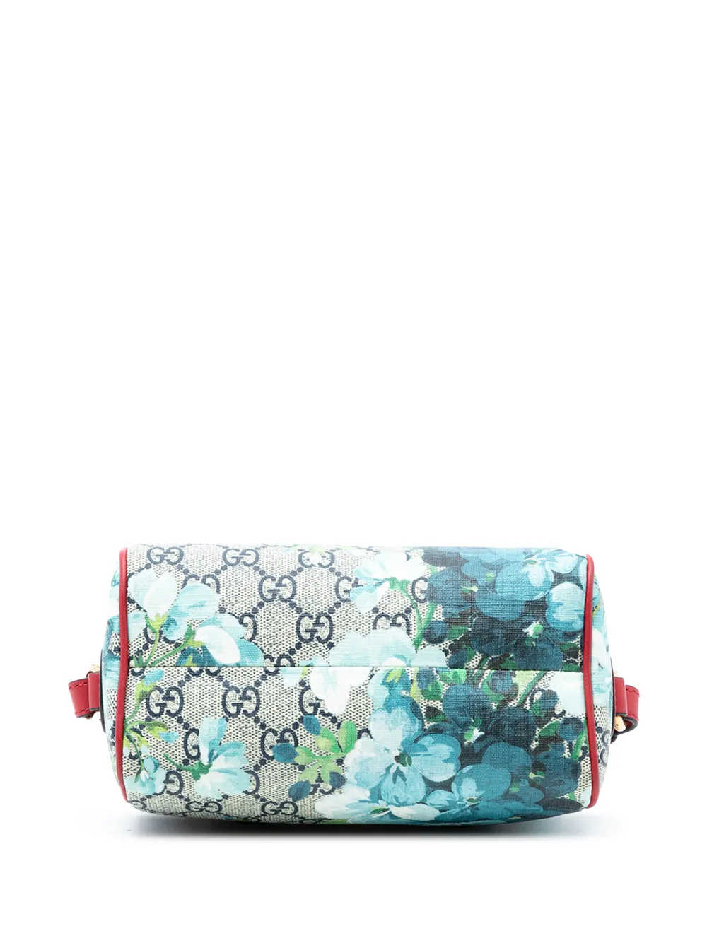 Gucci Pre-owned 2016-2026 Mini GG Supreme Blooms Boston Bag Satchel in Red, view 4
