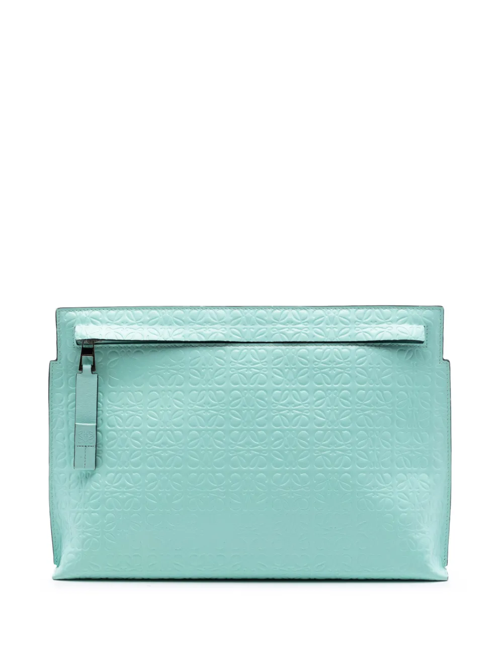 Loewe 2019 Anagram Repeat T Clutch aus Kalbsleder mit Prägung