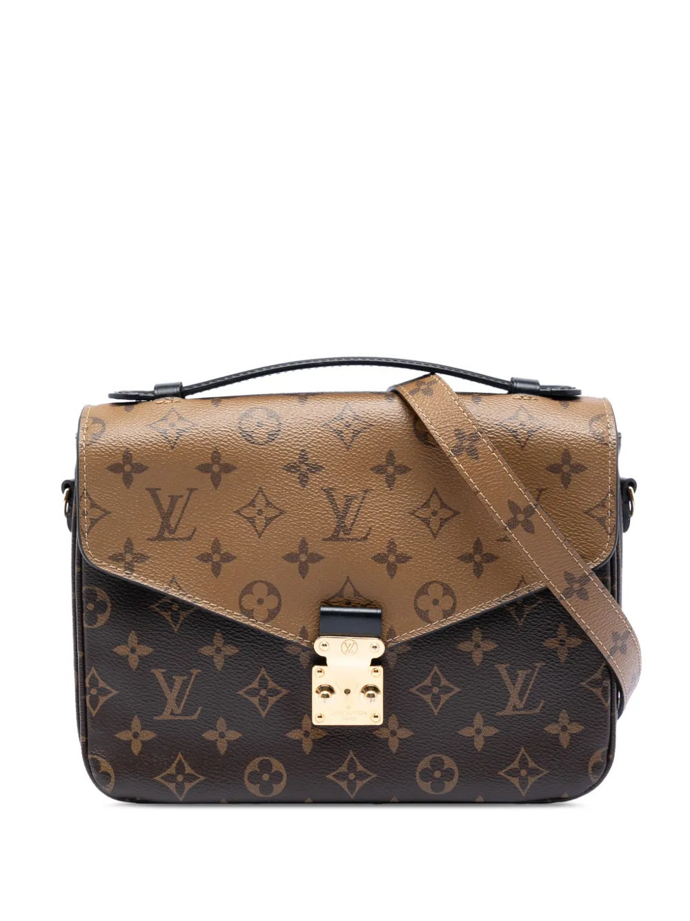 Louis Vuitton Pre-Owned 2019 Monogram Reverse Pochette Metis satchel - Marrone