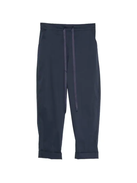 ZANETTI drawstring turn-up trousers