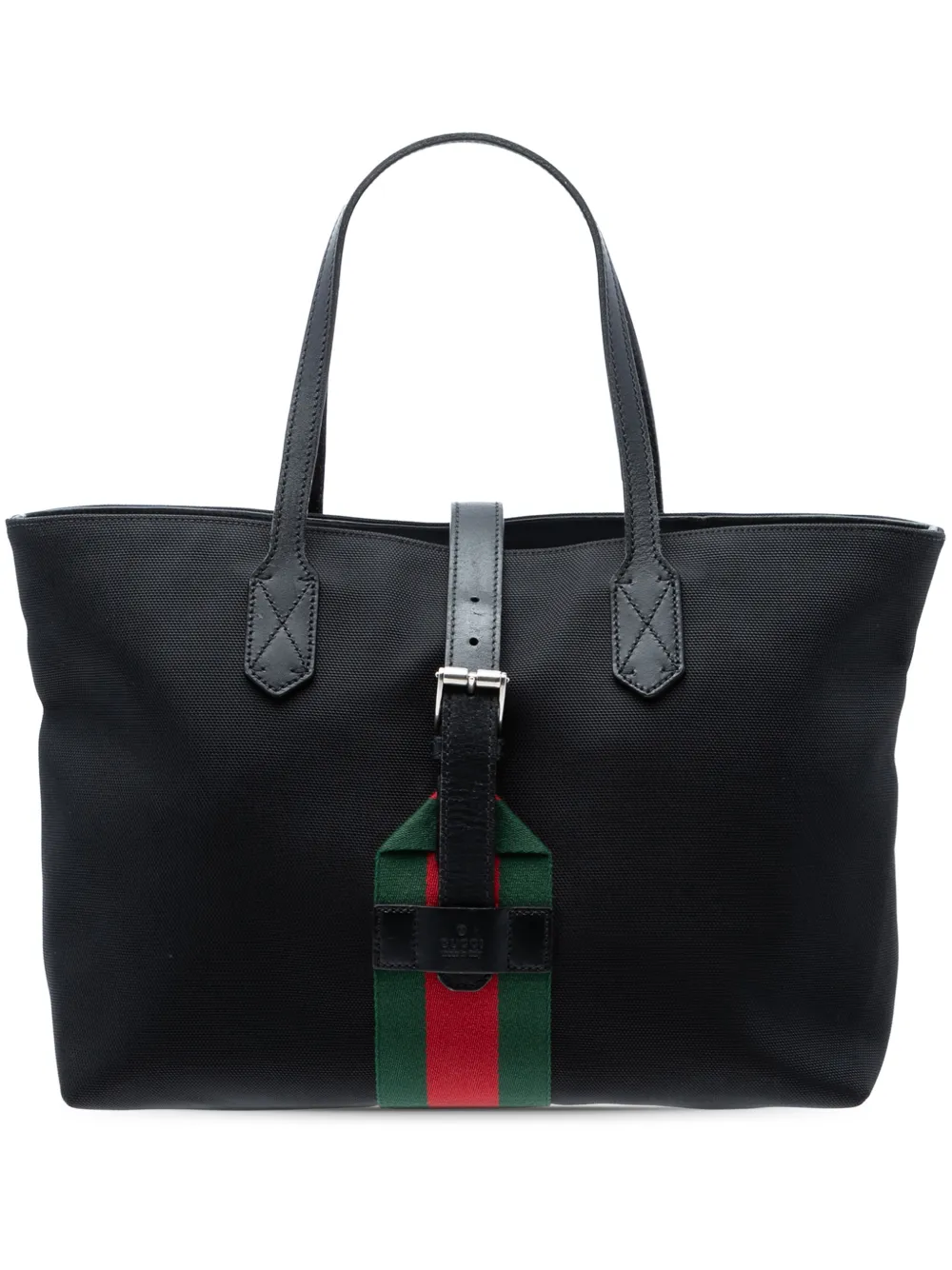 Gucci Pre-Owned 2016-2026 Techno Canvas Web Buckle tote bag - Schwarz