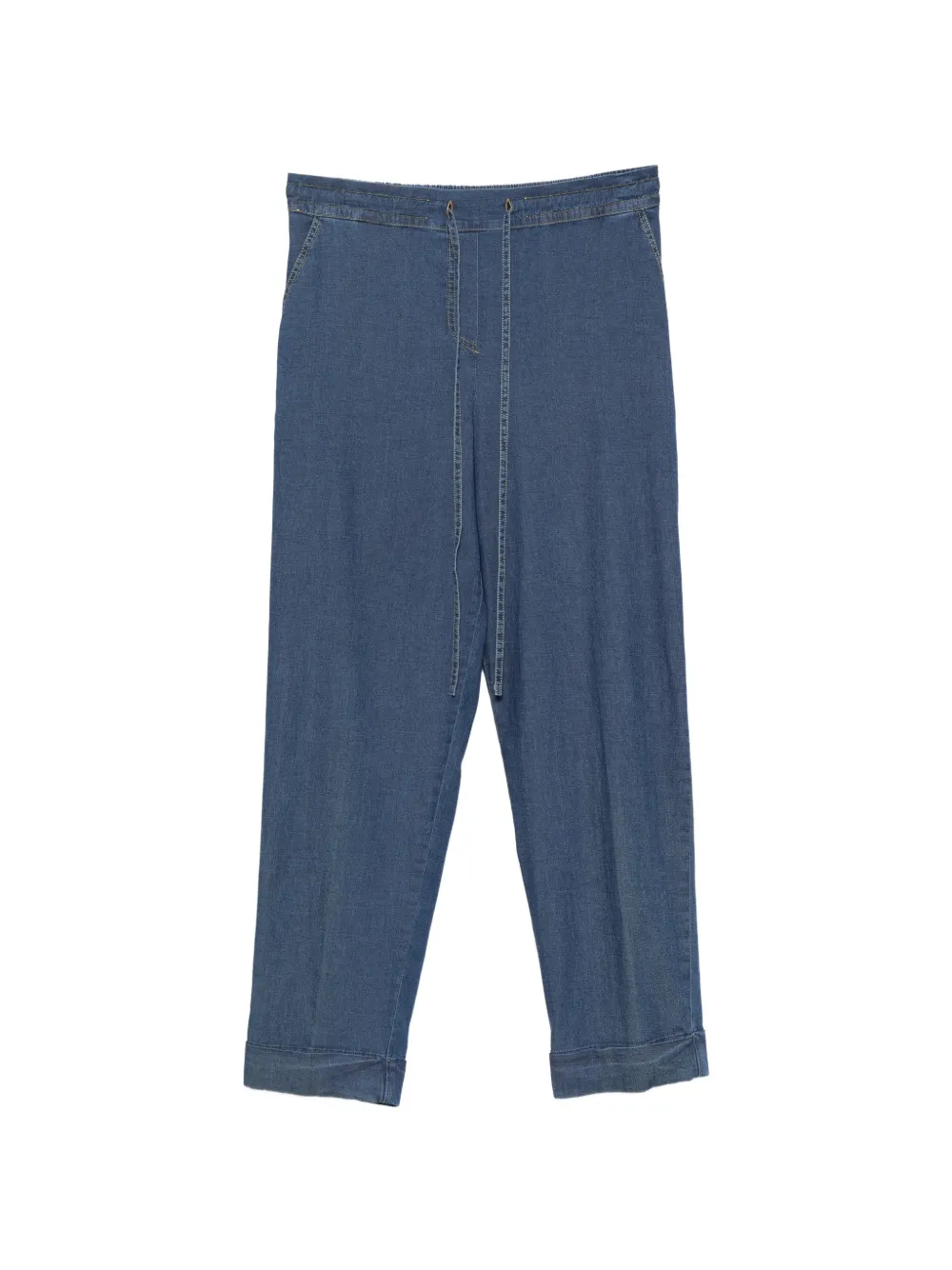 ZANETTI drawstring-waist trousers - Blu