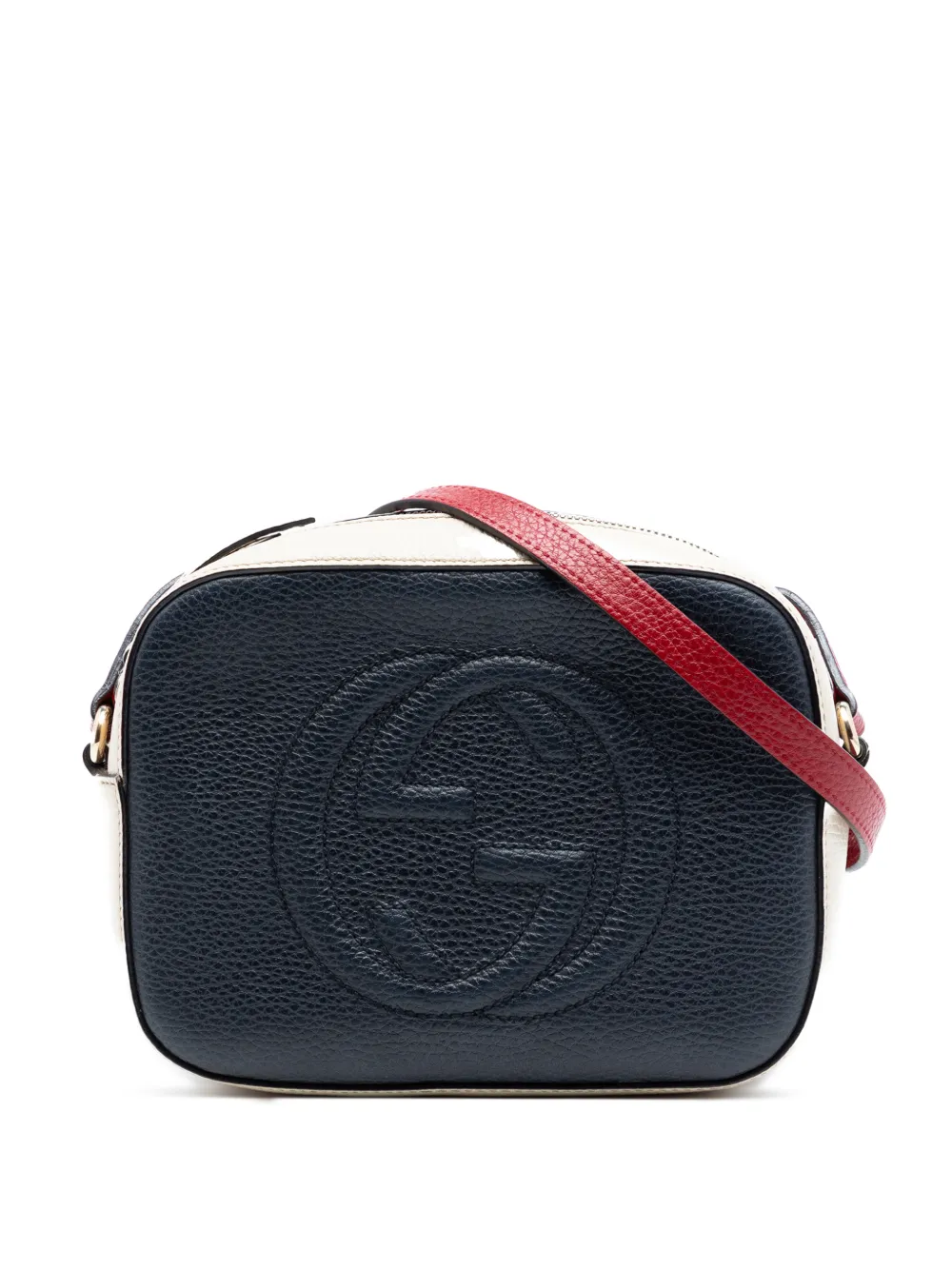 Gucci Pre-Owned 2016-2026 Small Tricolor Leather Soho Disco crossbody bag - Nero