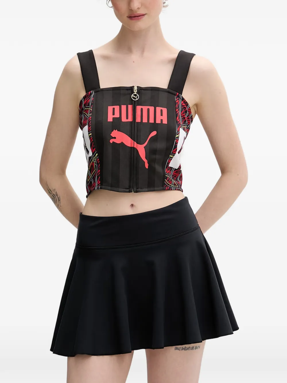 PUMA Archive zip-up top - Schwarz