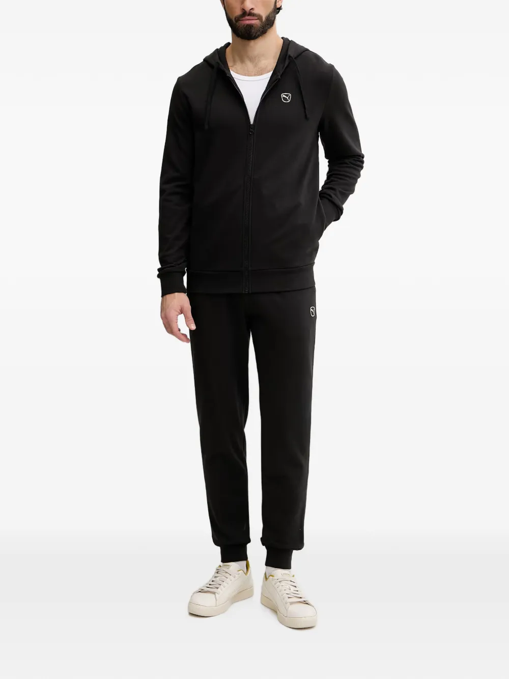 PUMA Essentials Elevated trainingspak met logo-patch Zwart