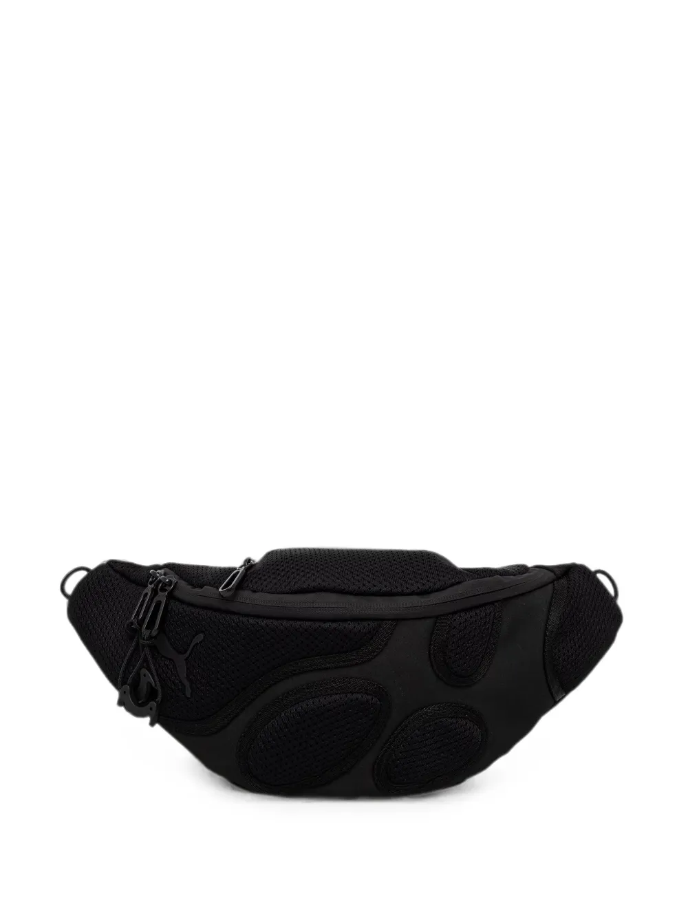 PUMA mesh-panelled logo-patch belt bag - Schwarz
