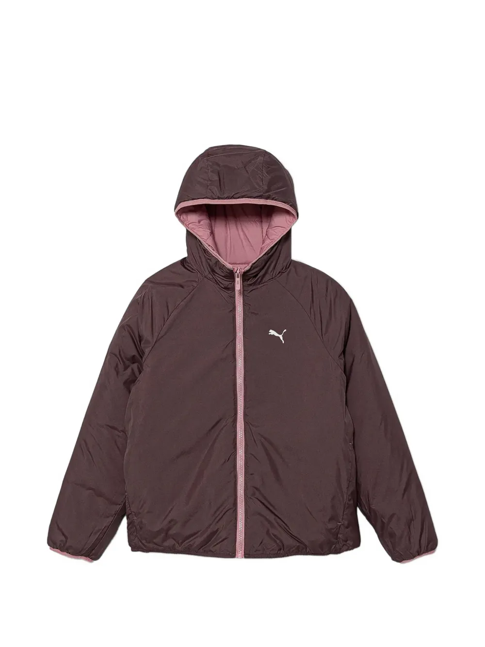 Puma Kids reversible hooded jacket - Marrone