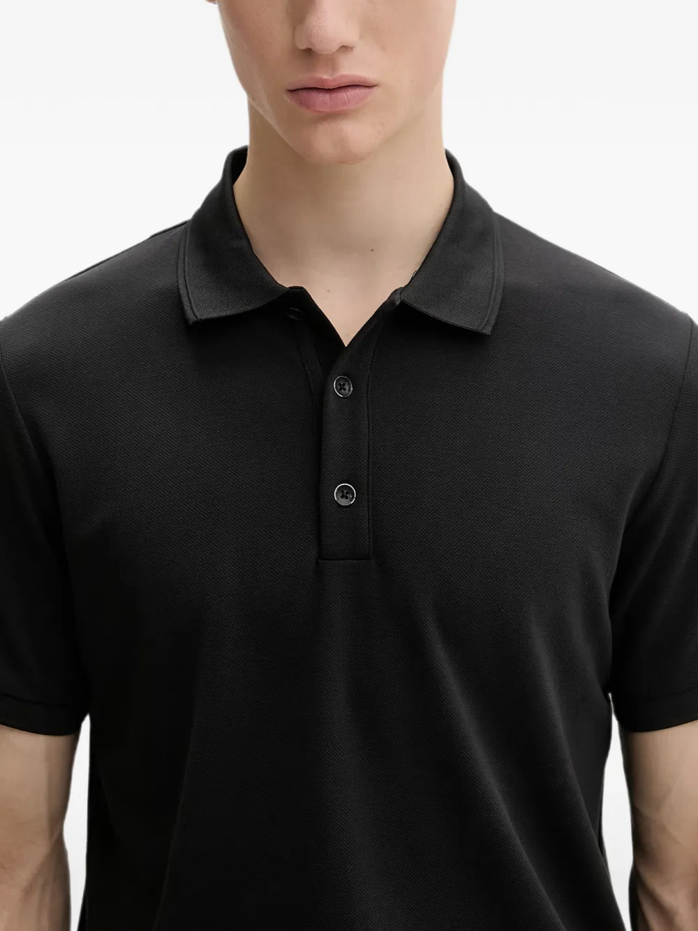rag & bone Poloshirt met korte mouwen Zwart