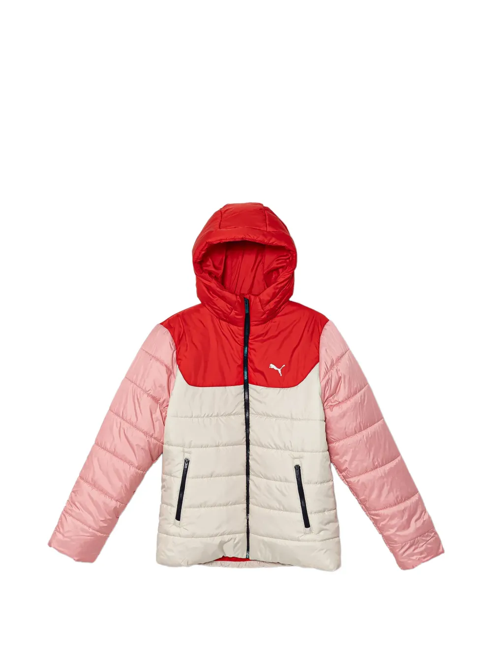 Puma Kids colour-block quilted jacket - Toni neutri