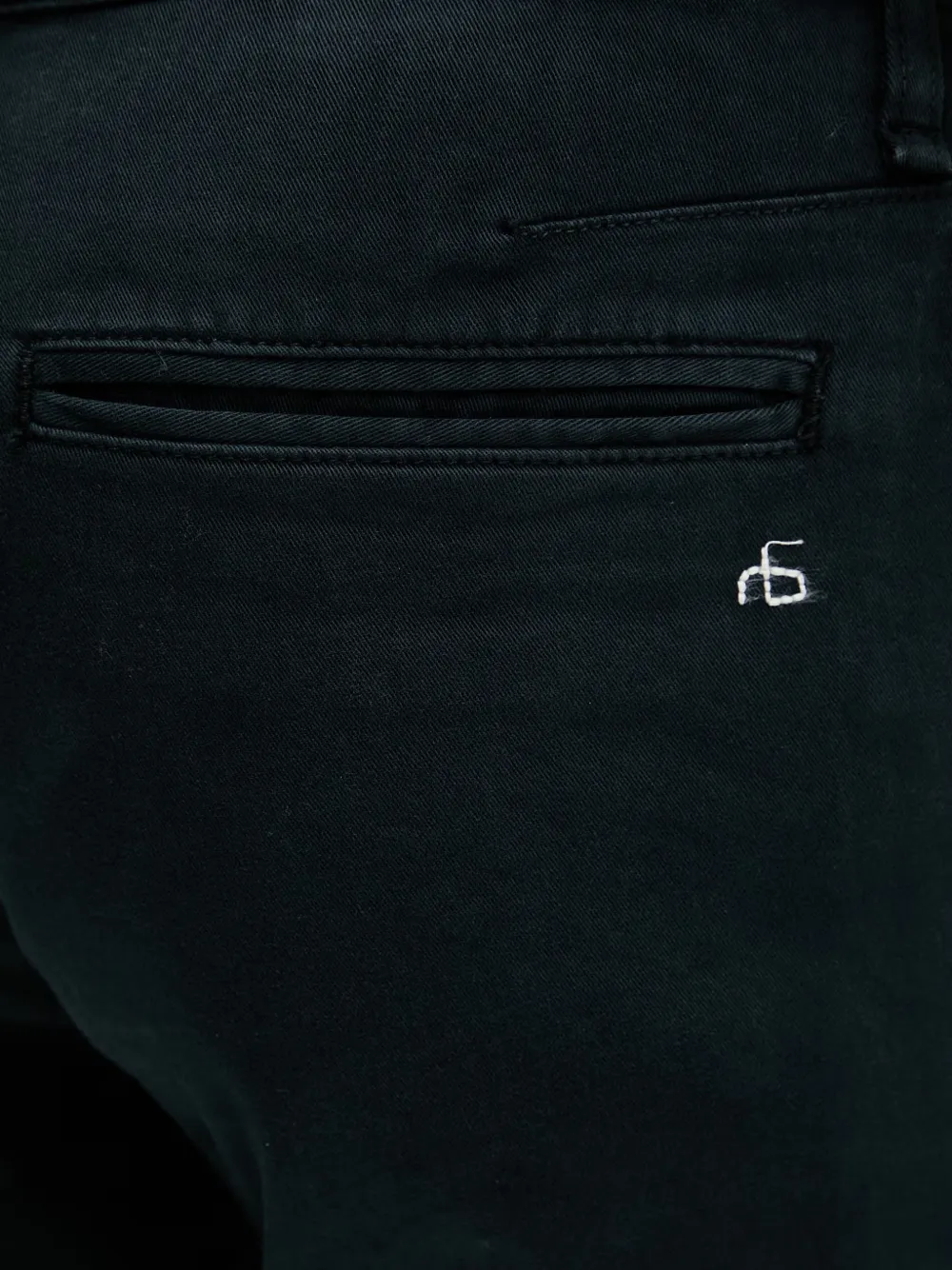rag & bone Chino met geborduurd logo Zwart