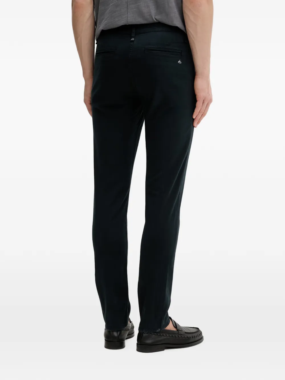 rag & bone Chino met geborduurd logo Zwart