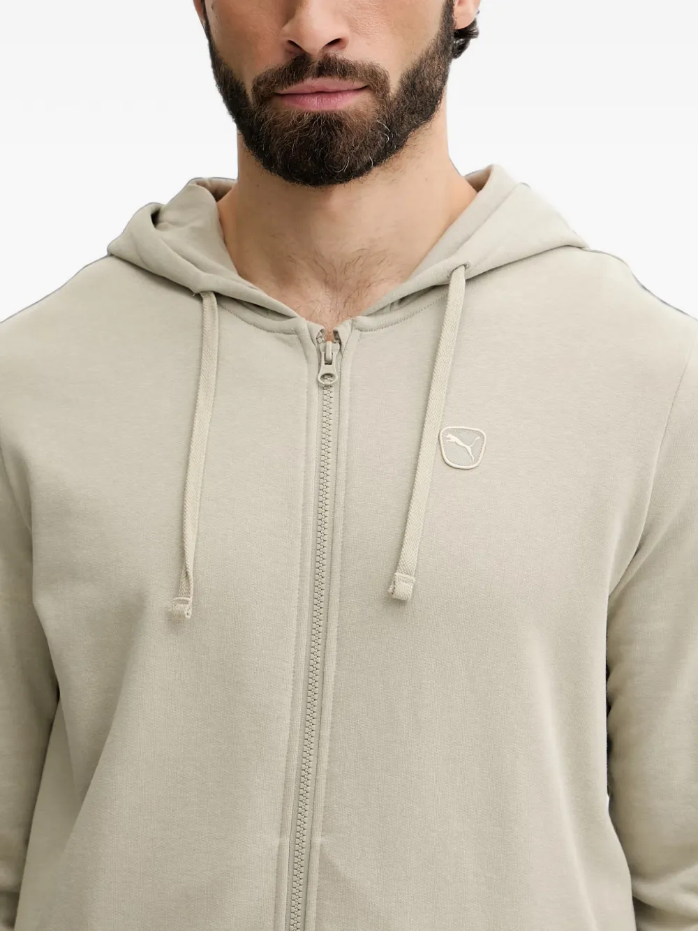 PUMA Hoodie met trekkoord Beige