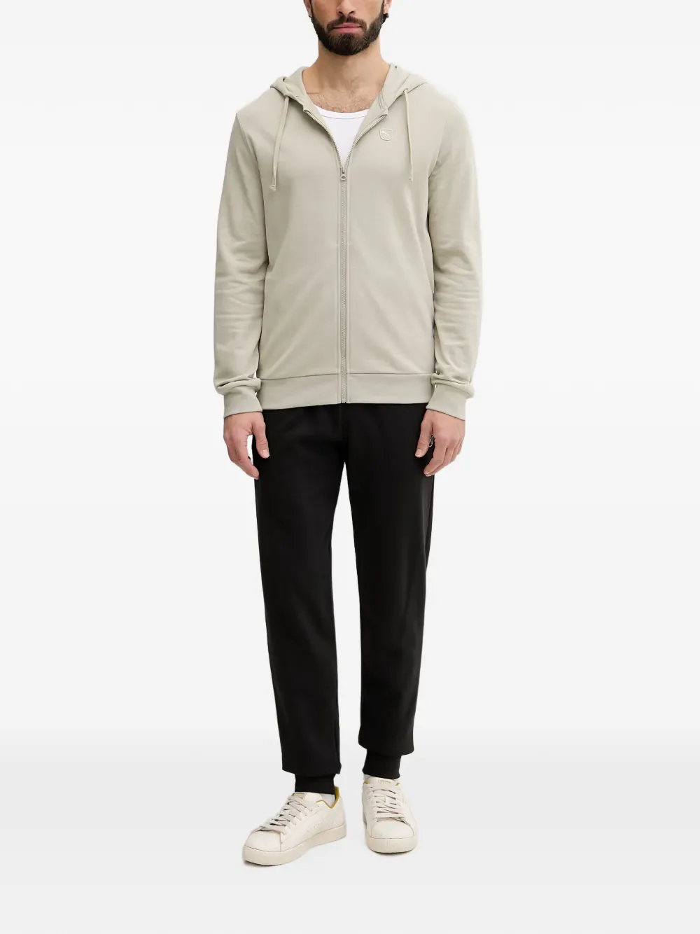 PUMA Hoodie met trekkoord Beige