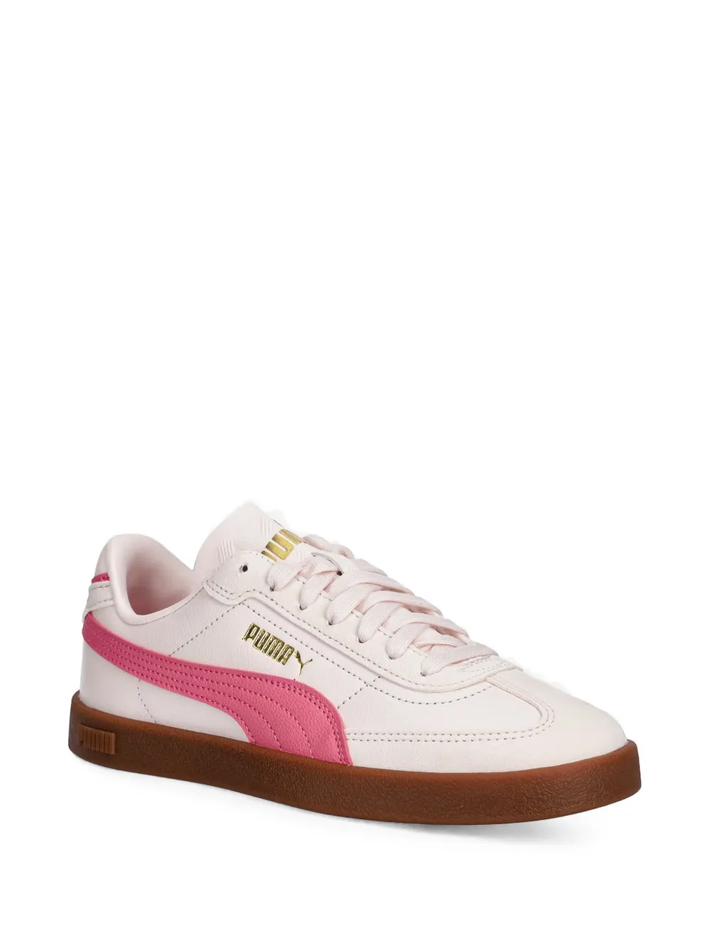 Puma Kids Club II Era logo-print panelled sneakers - Rosa