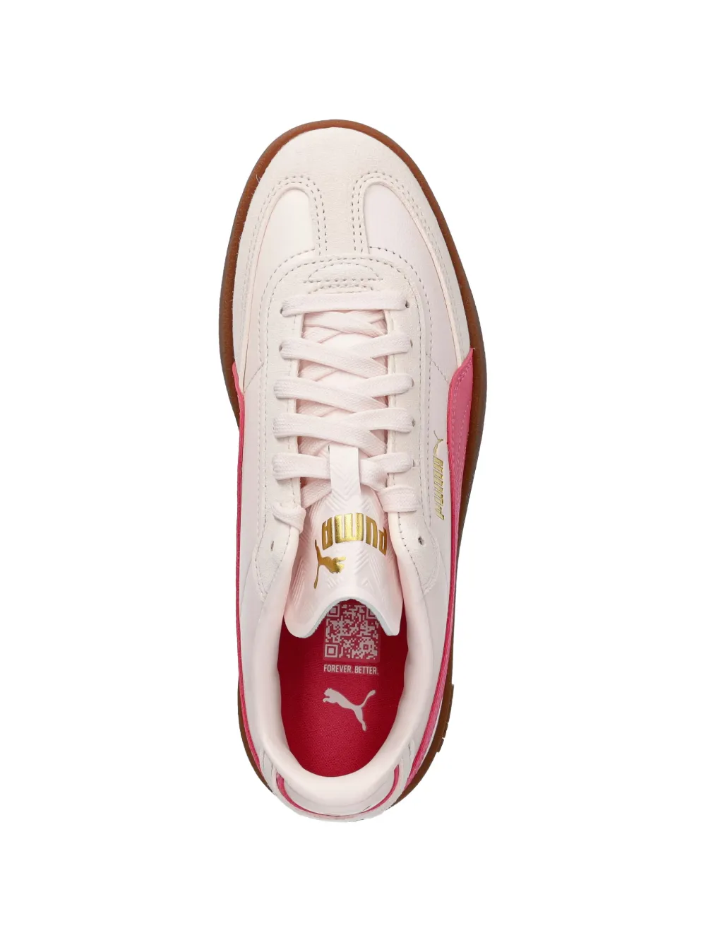 Puma Kids Club II Era logo-print panelled sneakers Roze