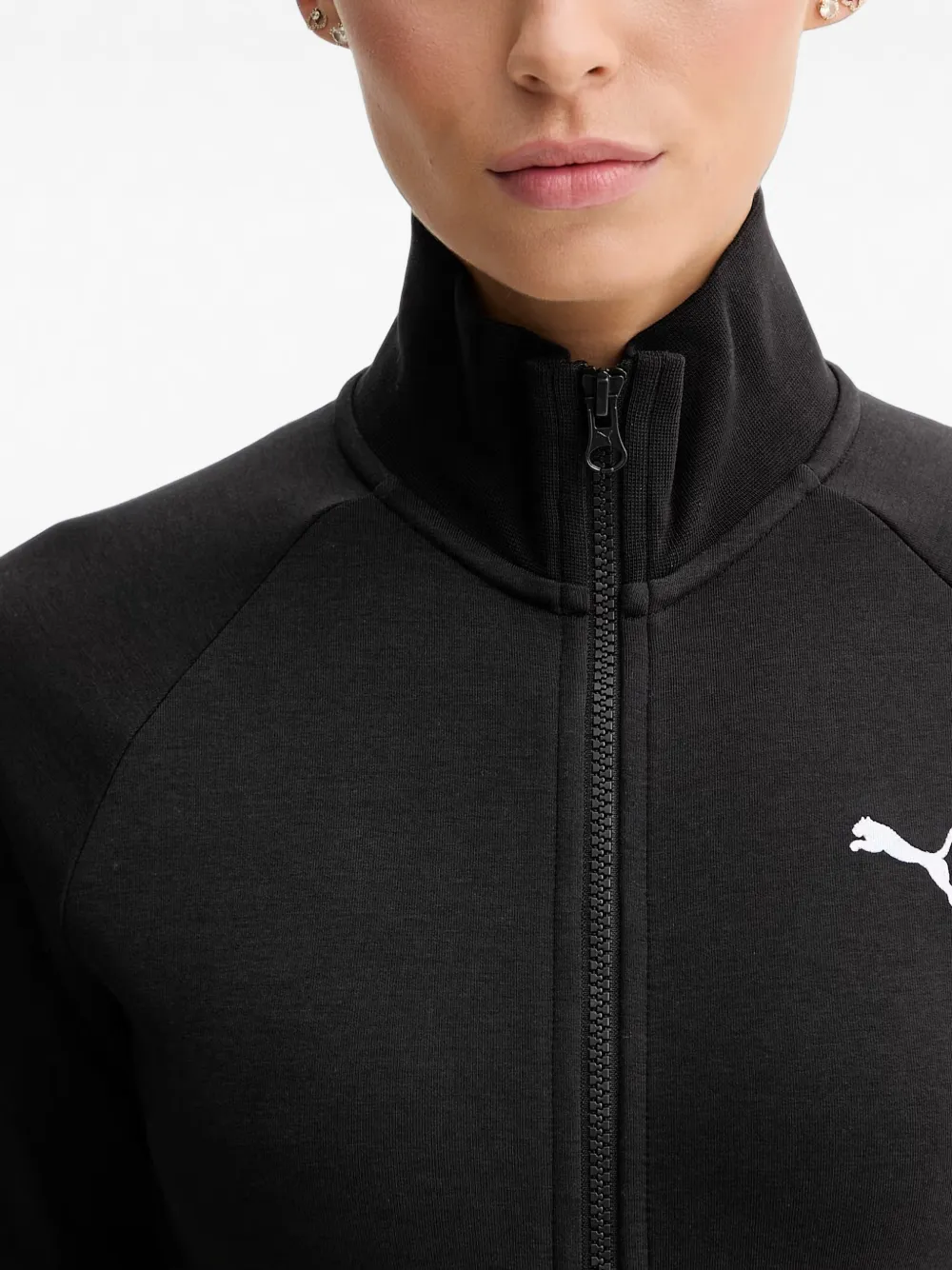 PUMA Sweater met logoprint Zwart