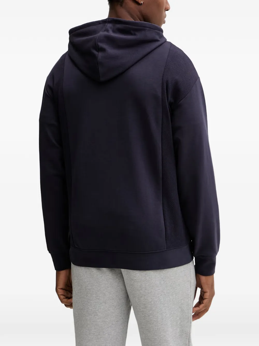 PUMA Hoodie met geborduurd logo en vlakken Blauw