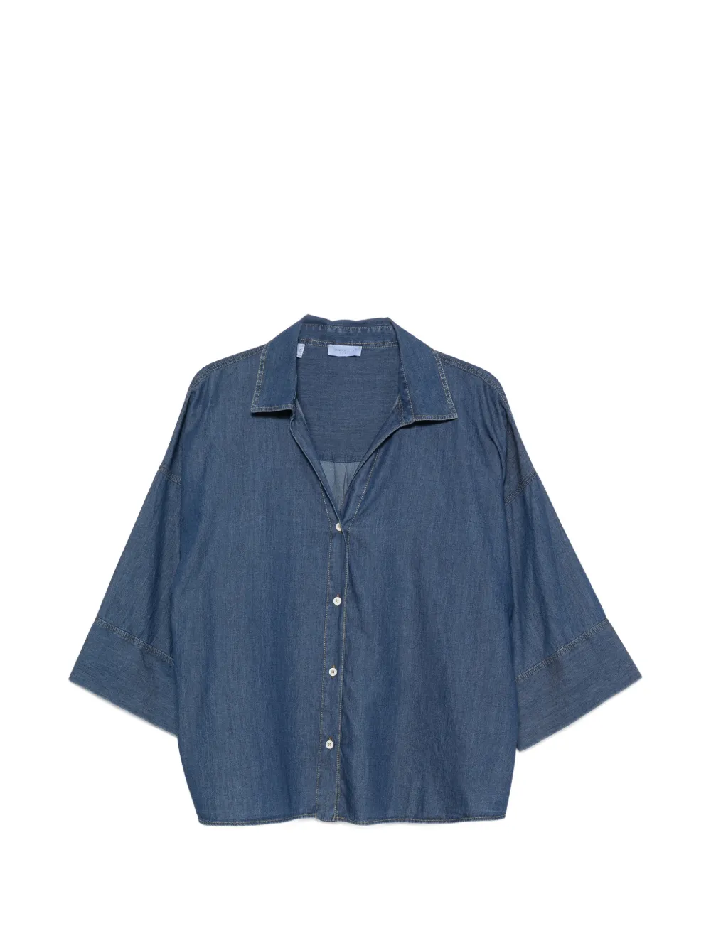 ZANETTI button-up denim shirt - Blu