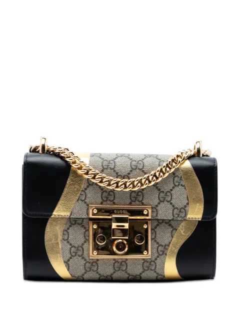 Gucci Pre-Owned 2016-2026 Small GG Supreme Osiride Padlock crossbody bag