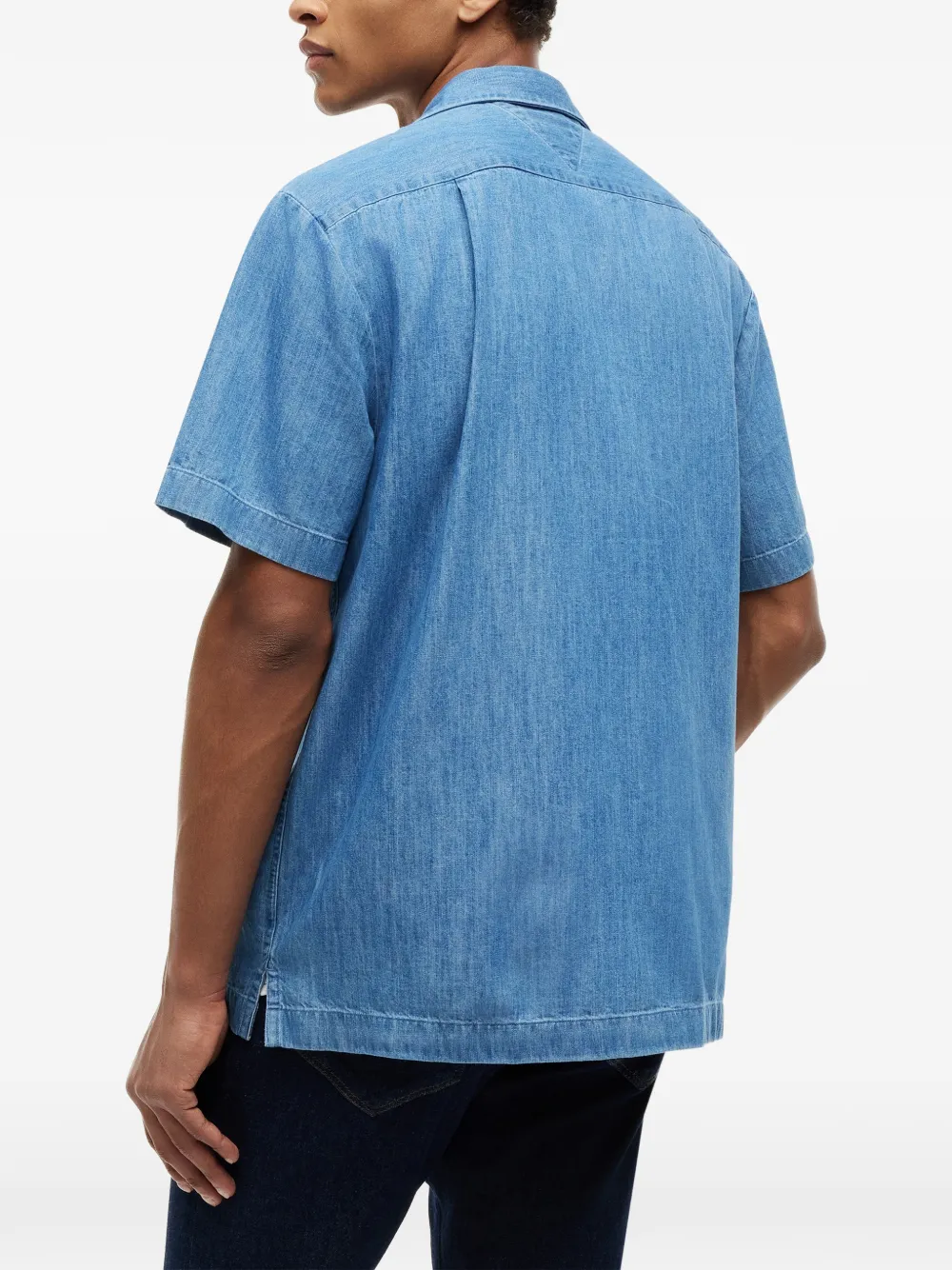 Tommy Hilfiger Overhemd met korte mouwen Blauw