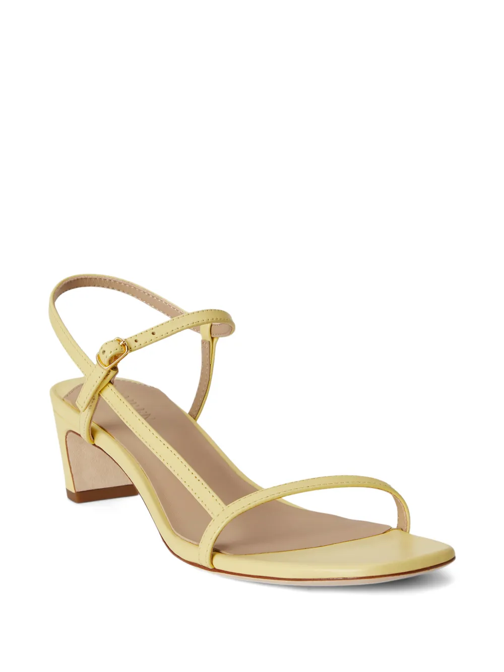 Lauren Ralph Lauren Lainee strappy leather sandals Geel