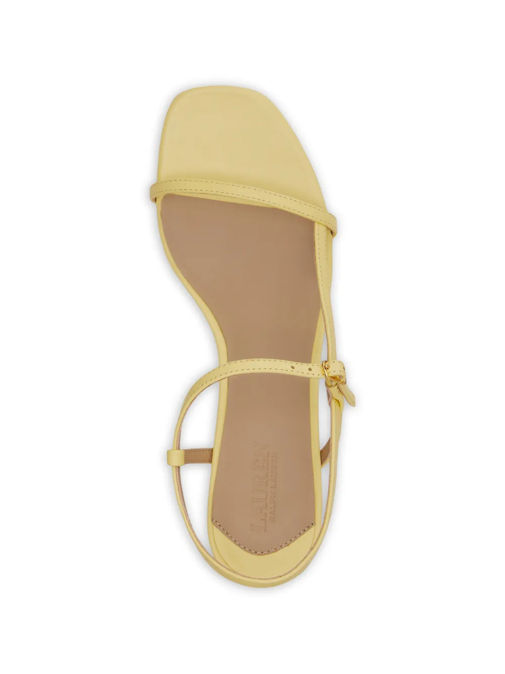Lauren Ralph Lauren Lainee strappy leather sandals Geel