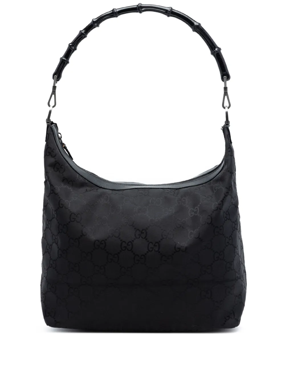 Gucci Pre-Owned 2000-2015 GG Nylon Bamboo shoulder bag - Nero
