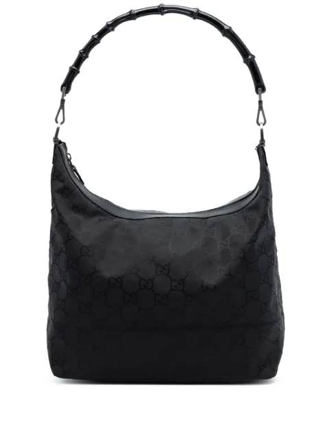 Gucci Pre-Owned 2000-2015 GG Nylon Bamboo shoulder bag