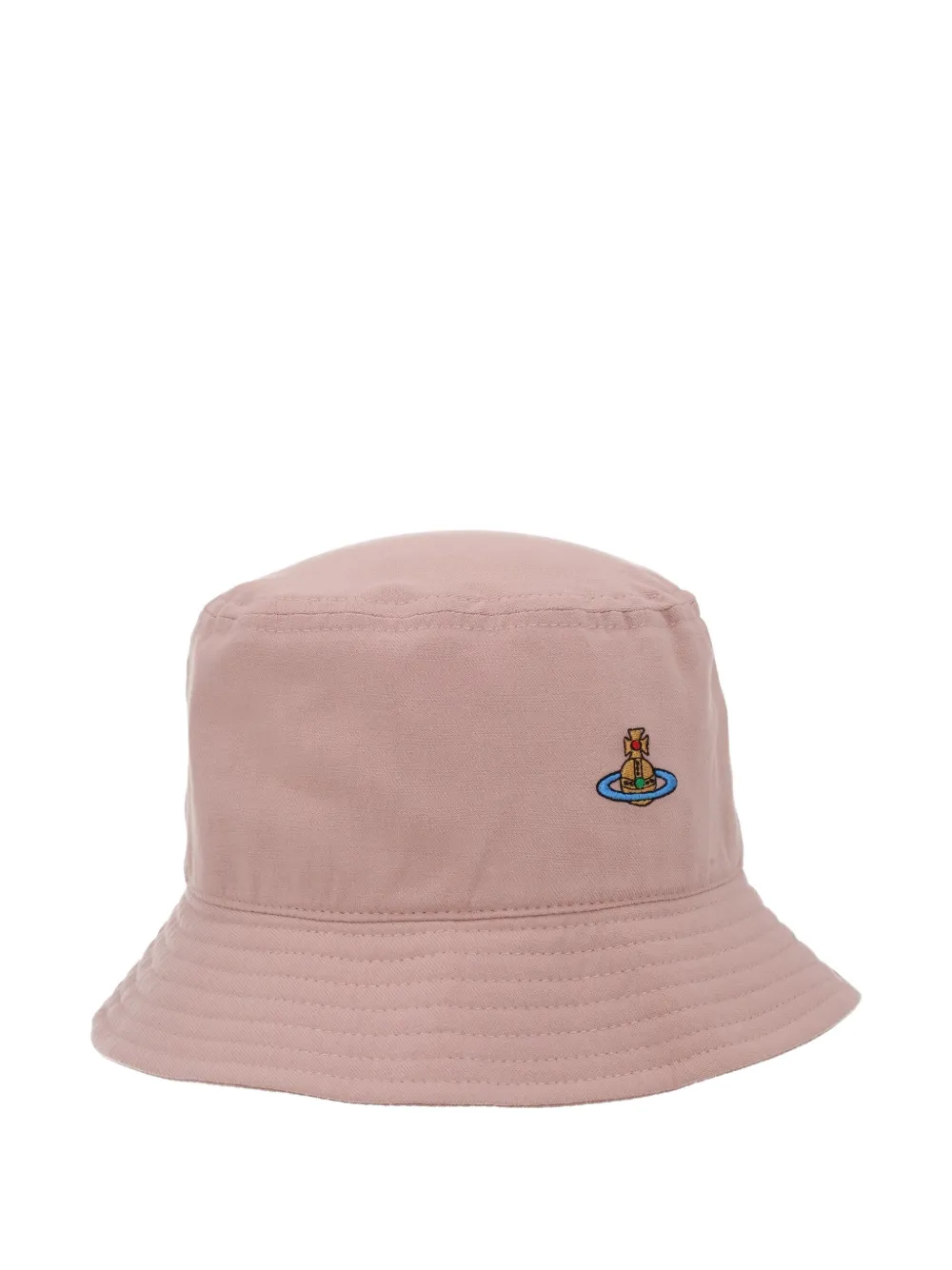 Vivienne Westwood orb-embroidered bucket hat - Rosa