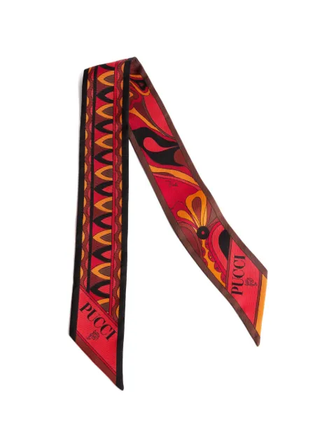 PUCCI abstract-print silk scarf
