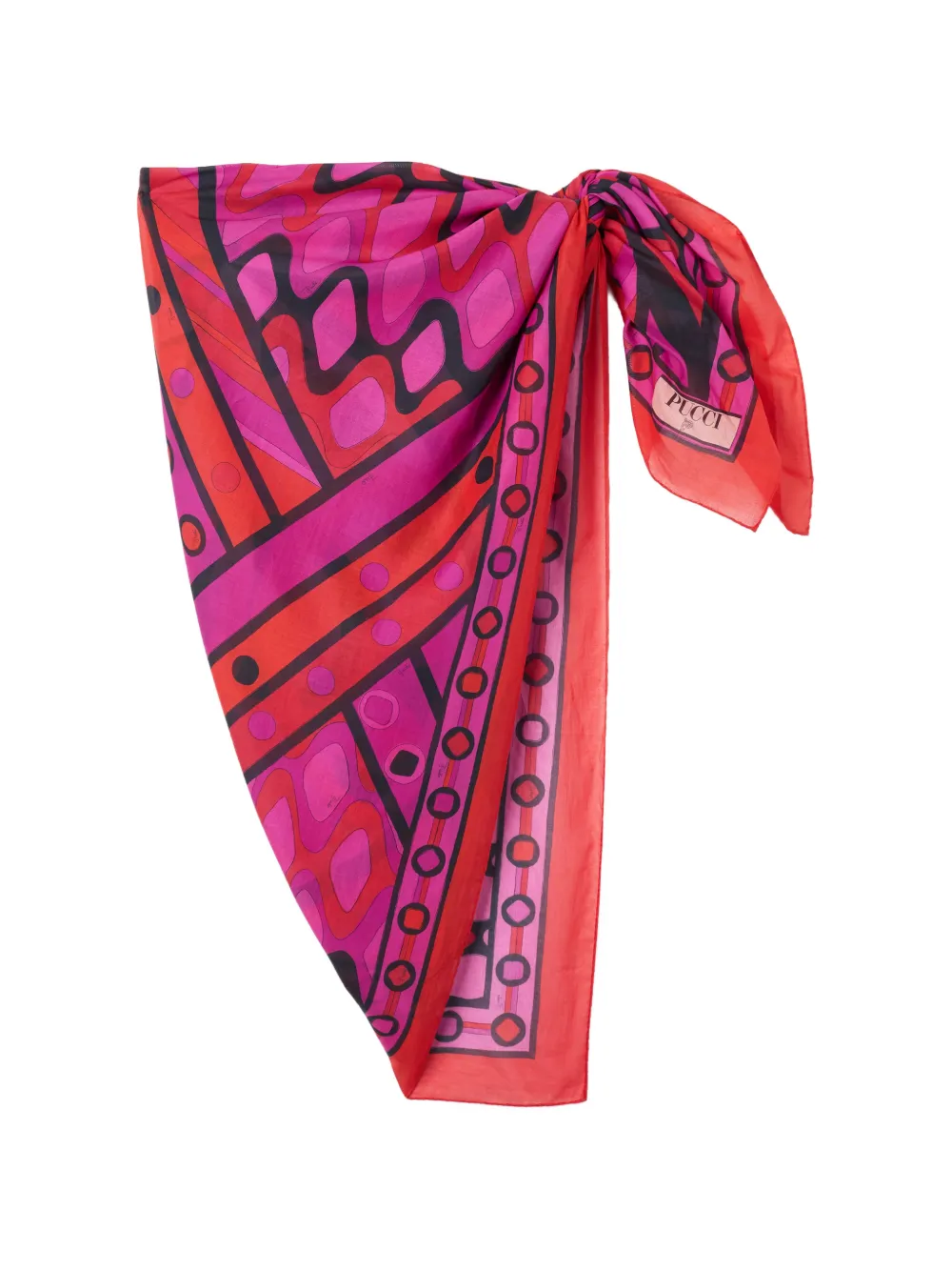 PUCCI Vivara-print cotton sarong - Rosa