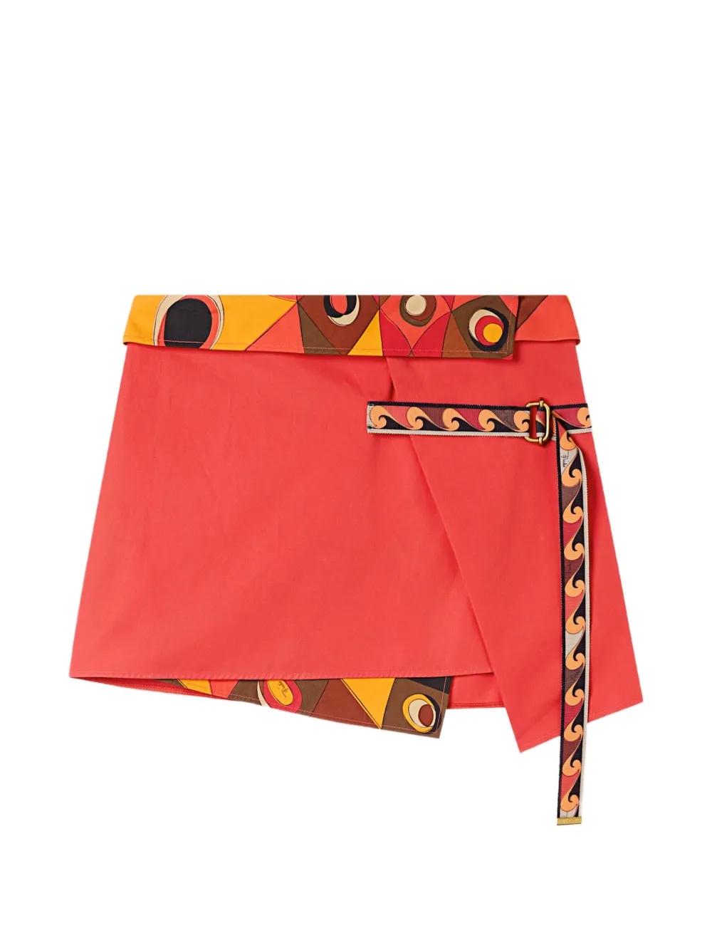 PUCCI cotton wrap skirt - Arancione