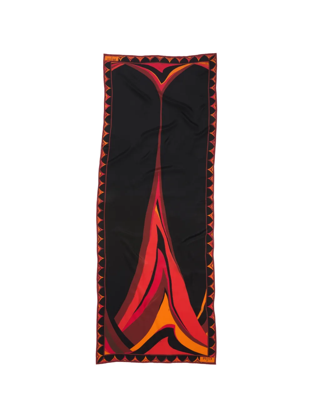 PUCCI Fari-print crepe-de-chine stole - Nero
