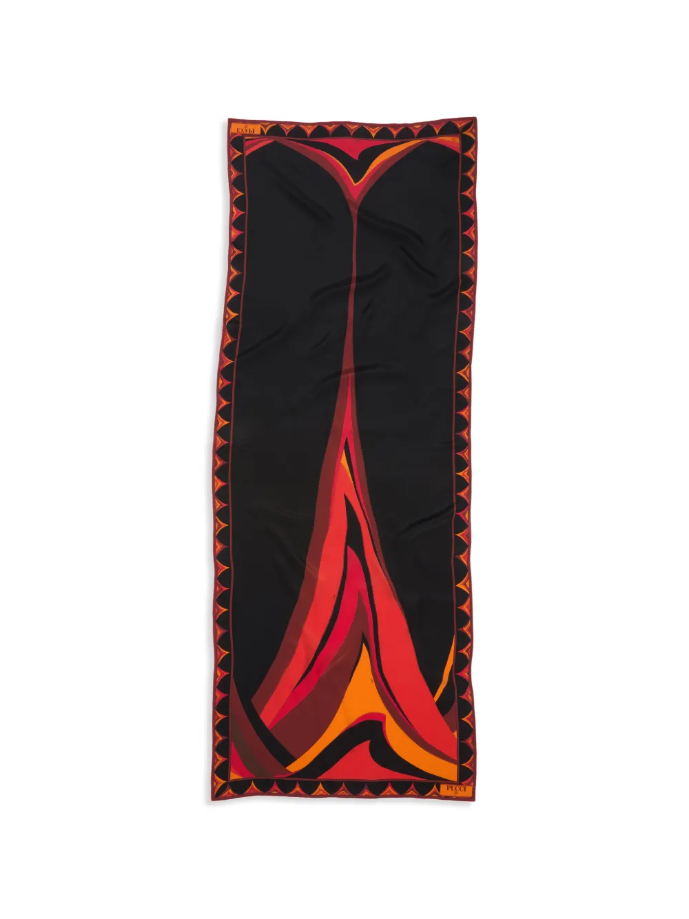 PUCCI Fari-print crepe-de-chine stole - Schwarz