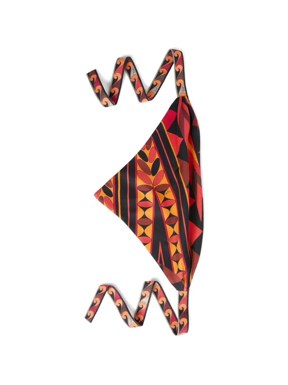 PUCCI Manuba-print silk bandana - Nero