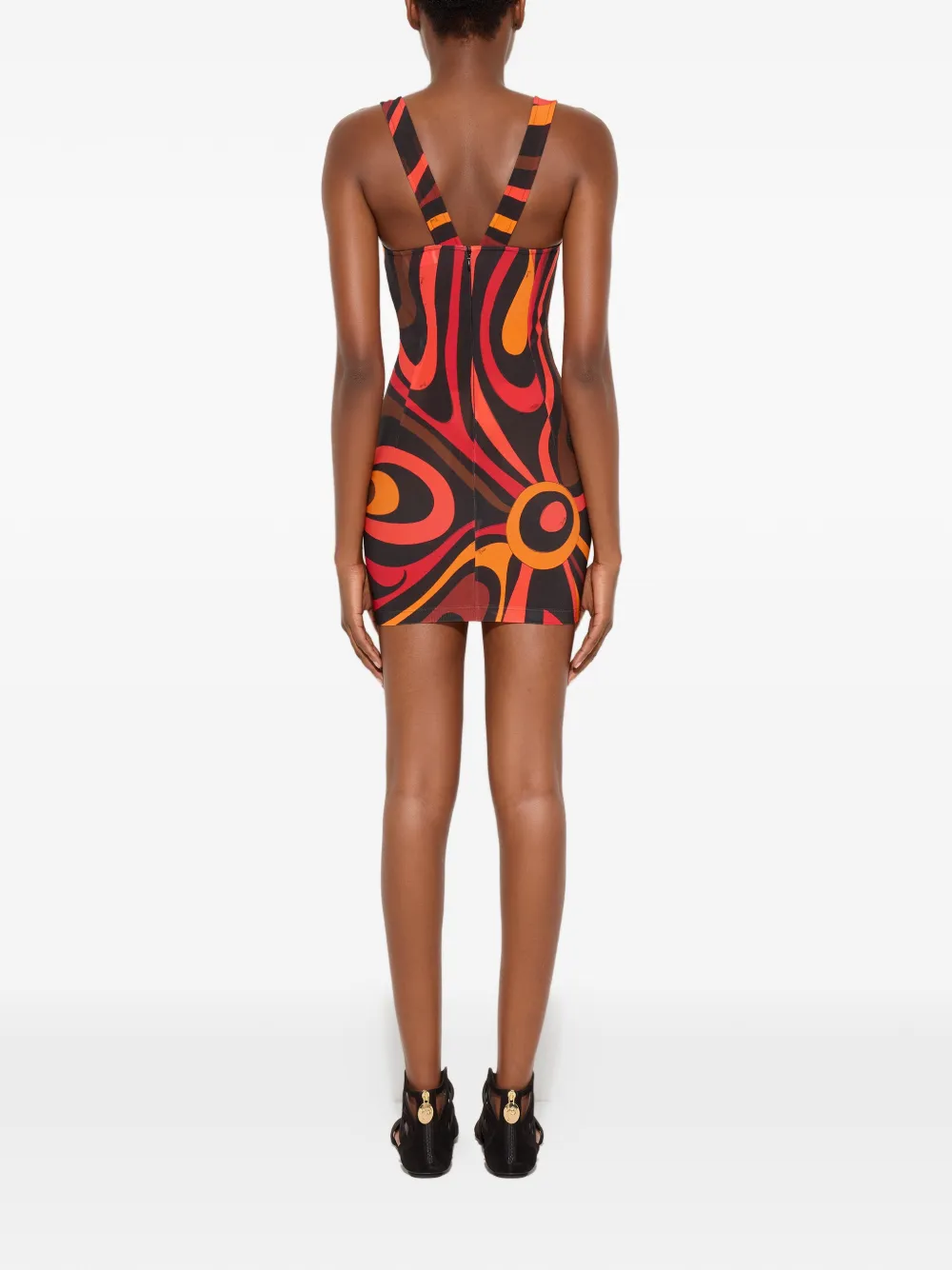 PUCCI Jurk met Marmo print Zwart