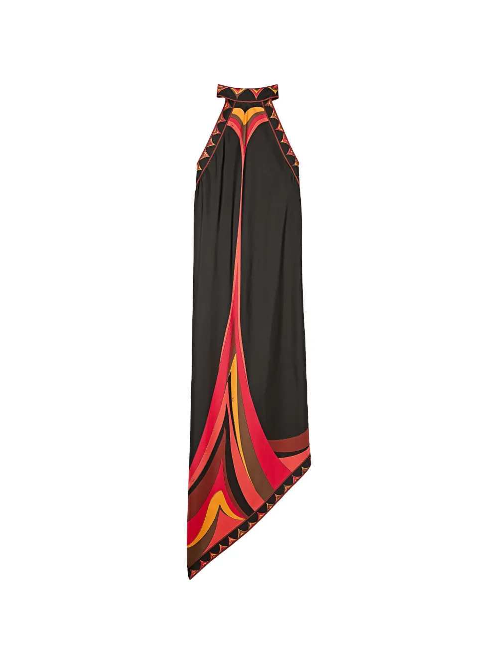 PUCCI Fari-print silk dress - Nero