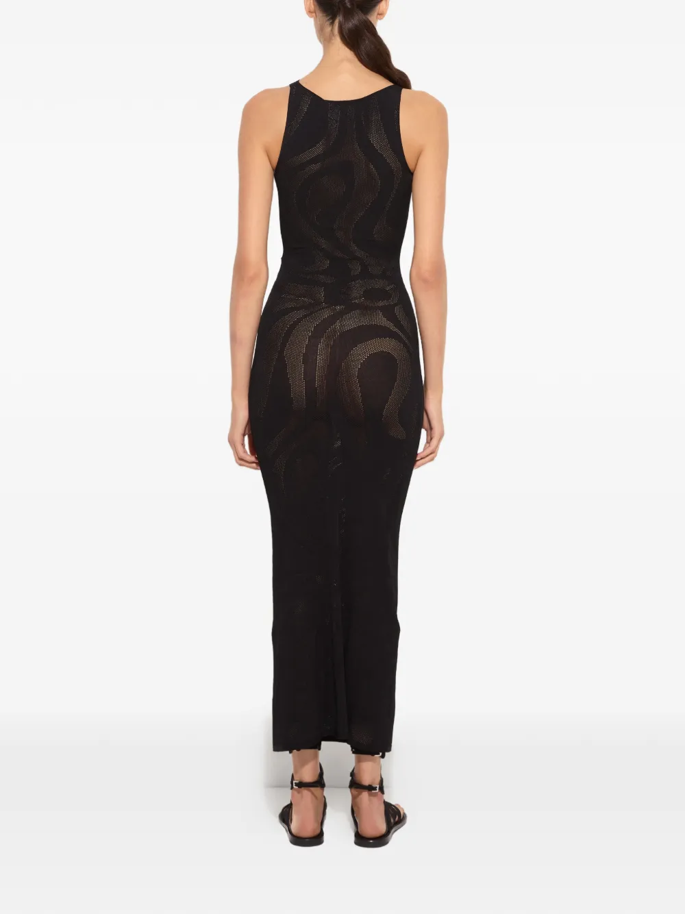 PUCCI Naadloze jurk met Marmo-jacquard Zwart