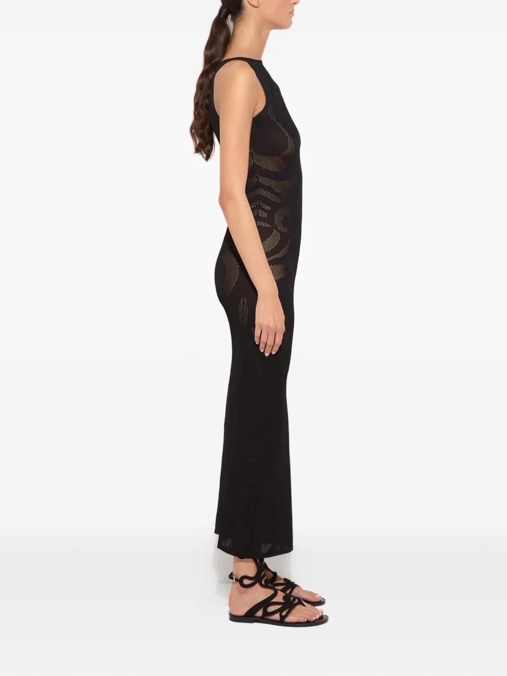 PUCCI Naadloze jurk met Marmo-jacquard Zwart