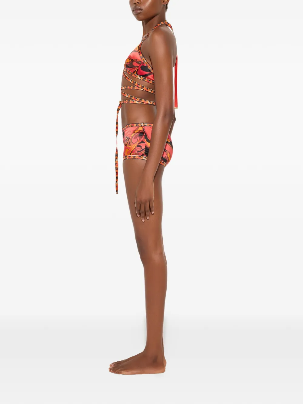  Pucci Bragas Con Estampado Iride - Rojo 