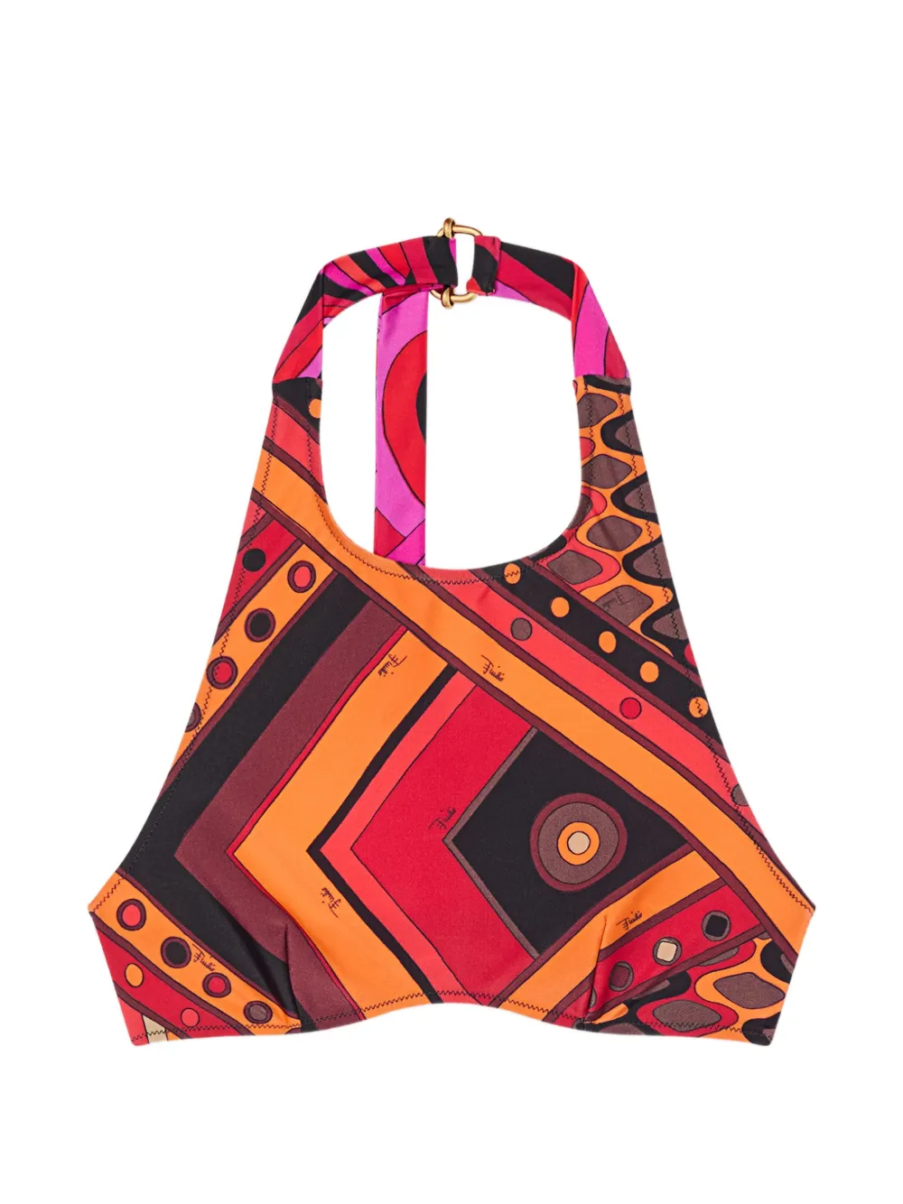 PUCCI Vivara-print coulotte bikini bottoms - Arancione