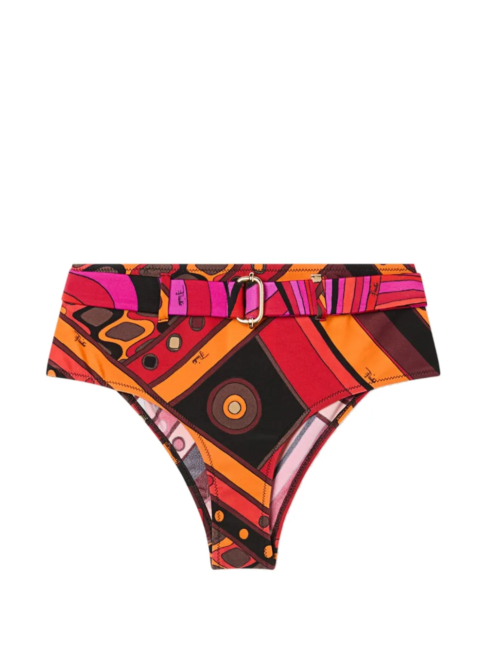 PUCCI Vivara-print coulotte bikini bottoms - Arancione